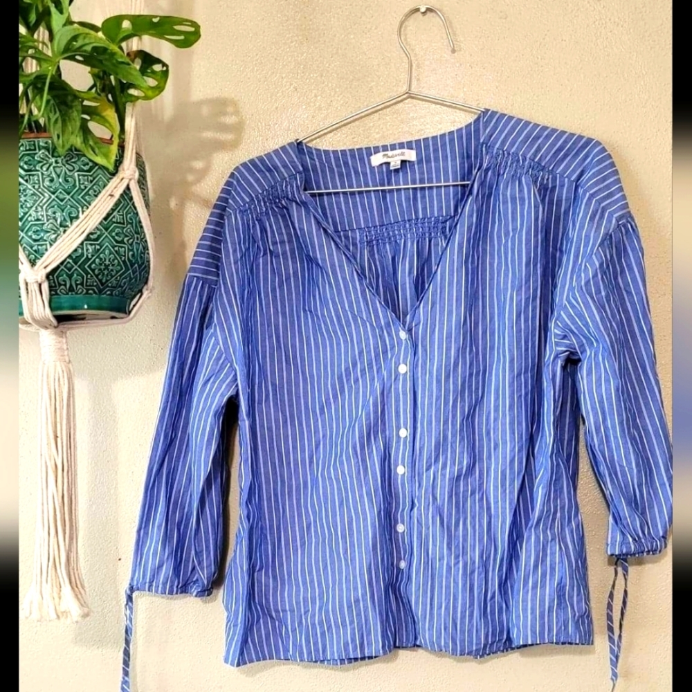 Madewell long sleeve blouse